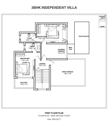 Floor Plan in 3.5 BHK Villa at Dodamarg – for Sale