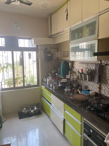 Kitchen in 3 BHK Apartment at Lalani Grandeur, Goregaon East – for Rent