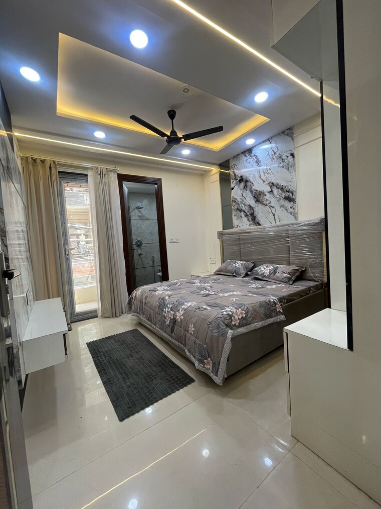 Bedroom, dwarka mor 3 Bedroom 900 Sq.Ft. Builder Floor In Dwarka Mor Delhi 8445148