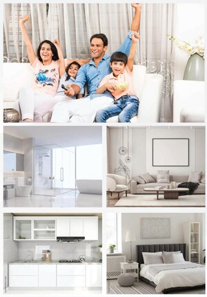 Floor Plan in 2 BHK Apartment at DGS Sheetal Uptown, Kandivali East – for Sale