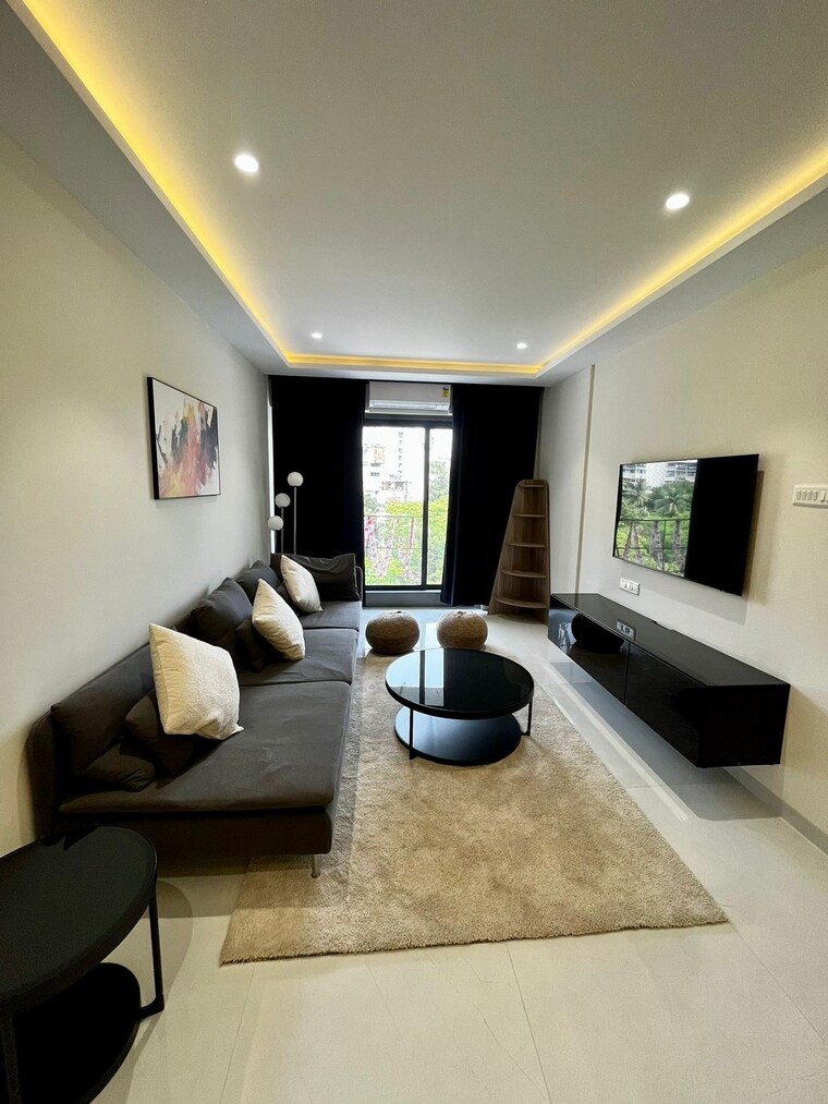 Living Room, newlook-bhavya-elite 1 Bedroom 354 Sq.Ft. Apartment In Wadala Mumbai 8445554