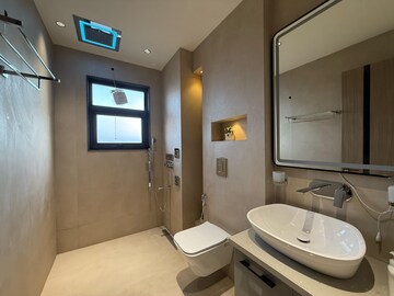 Bathroom in 2 BHK Apartment at Vasant Kunj – for Rent