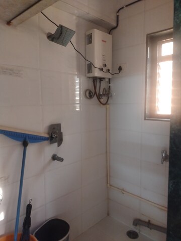 Bathroom in 1 RK Apartment at Hakimi CHS, Goregaon West – for Rent