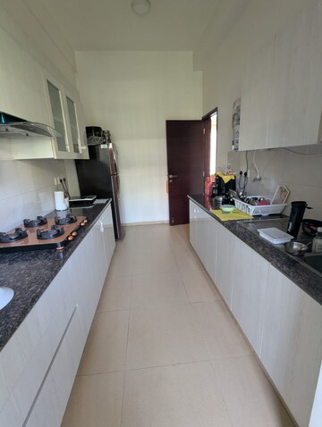 Kitchen in 3.5 BHK Builder Floor at Ansal Sushant Lok I, Sector 43 – for Rent