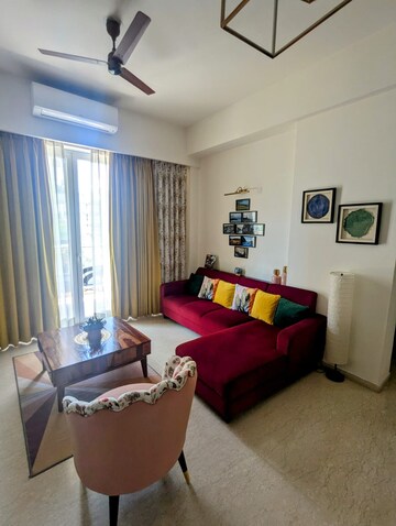 Living Room in 3 BHK Builder Floor at Ansal Sushant Lok I, Sector 43 – for Rent