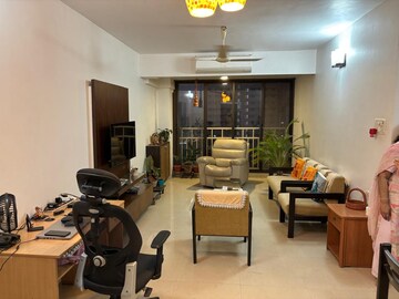 Living Room in 2 BHK Apartment at Goyal Lakshchandi Heights, Goregaon East – for Rent