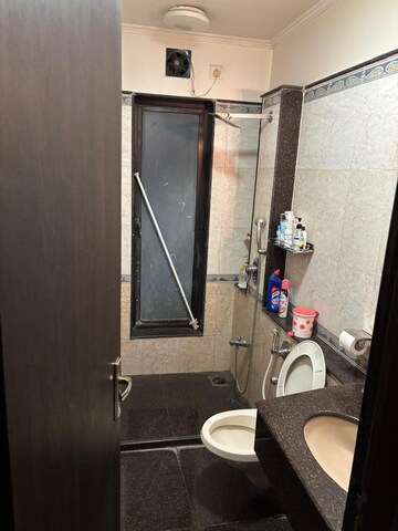 Bathroom in 2 BHK Apartment at Goyal Lakshchandi Heights, Goregaon East – for Rent