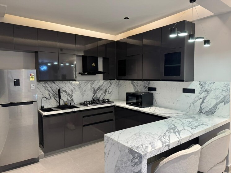Kitchen, diamond-district 3 Bedroom 1700 Sq.Ft. Apartment In Old Airport Road Bangalore 8446495