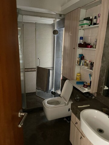 Bathroom in 1 BHK Apartment at Hiranandani Regent Hill, Powai – for Rent