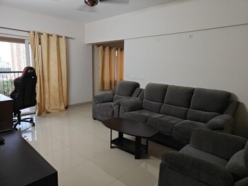Living Room in 3 BHK Apartment at Vajram Elina, Thanisandra Main Road – for Rent
