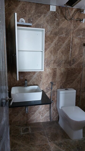 Bathroom in 3 BHK Apartment at Shriram Luxor, Hennur Road – for Rent