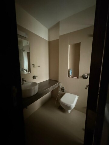 Bathroom in 2.5 BHK Apartment at Runwal Garden City, Balkum Pada – for Rent