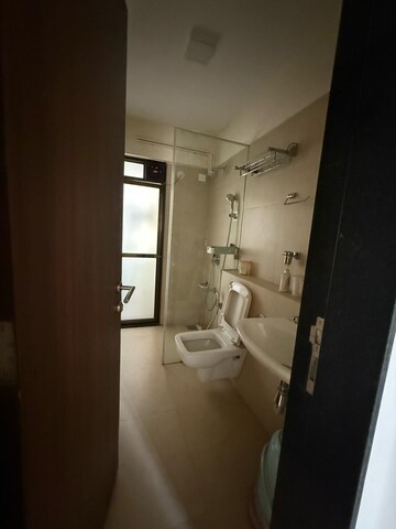 Bathroom in 2.5 BHK Apartment at Runwal Garden City, Balkum Pada – for Rent