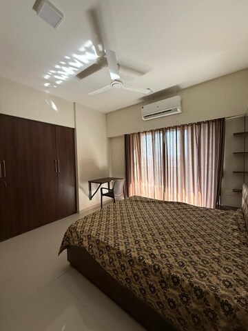 Bedroom in 2.5 BHK Apartment at Runwal Garden City, Balkum Pada – for Rent