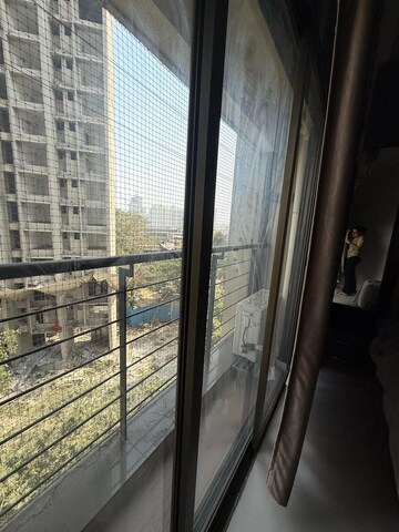 Balcony in 2.5 BHK Apartment at Runwal Garden City, Balkum Pada – for Rent