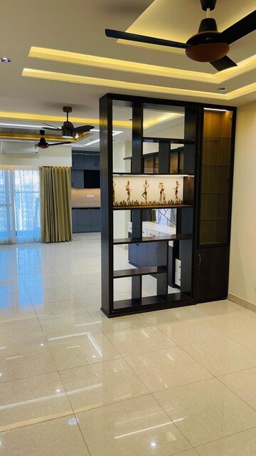 Living Room in 3 BHK Penthouse at Prestige High Fields, Gachibowli – for Rent