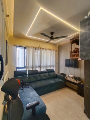 Living Room in 1 BHK Apartment at Lodha Crown Quality Homes, Majiwada – for Sale