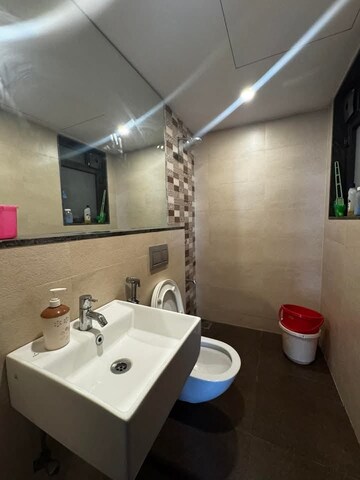 Bathroom in 2 BHK Apartment at Lodha Splendora, Ghodbunder Road – for Rent