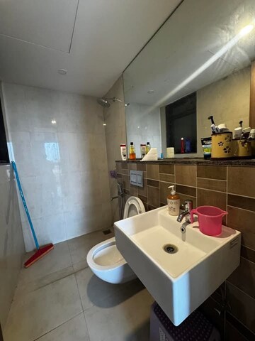 Bathroom in 2 BHK Apartment at Lodha Splendora, Ghodbunder Road – for Rent