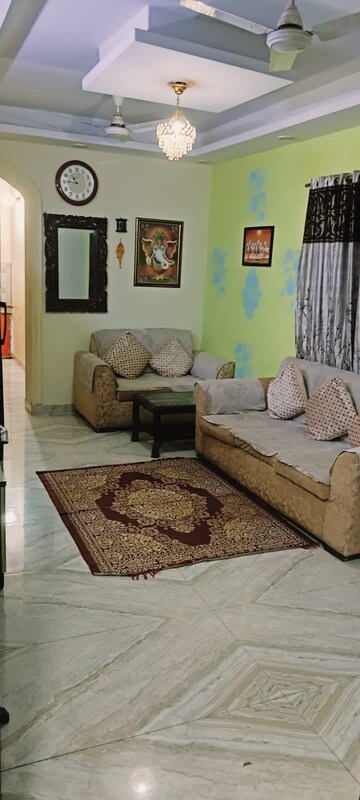 Living Room in 2 BHK Apartment at Palm Residency Chhatarpur, Chattarpur – for Rent