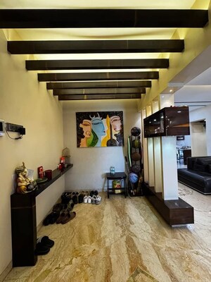 Living Room in 4 BHK Apartment at Lodha Splendora Tierra, Ghodbunder Road – for Sale