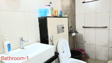 Bathroom in 3 BHK Apartment at Godrej Hillside 2, Mahalunge – for Rent
