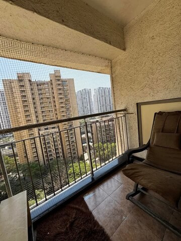 Balcony in 2.5 BHK Apartment at Lodha Splendora River View, Ghodbunder Road – for Rent