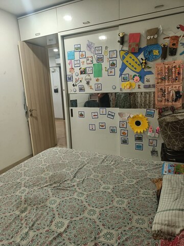 Bedroom in 1 BHK Apartment at Aurum Q Residences, Ghansoli – for Rent