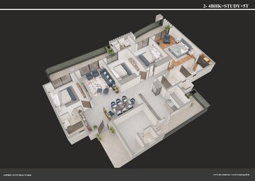 Floor Plan in 3 BHK Apartment at Tech Zone 4 Greater Noida – for Sale