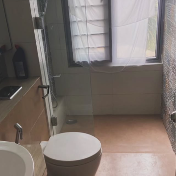 Bathroom in 2 BHK Apartment at Malad West – for Rent