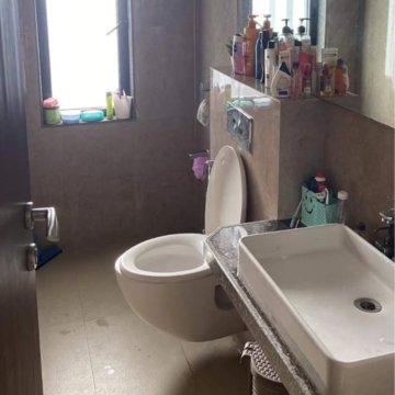 Bathroom in 2 BHK Apartment at Malad West – for Rent
