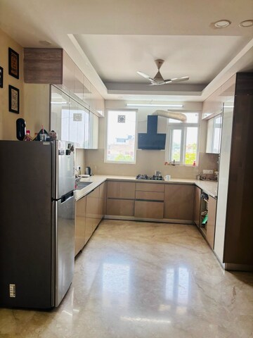 Kitchen in 3 BHK Builder Floor at MVL IPark, Sector 15 – for Rent