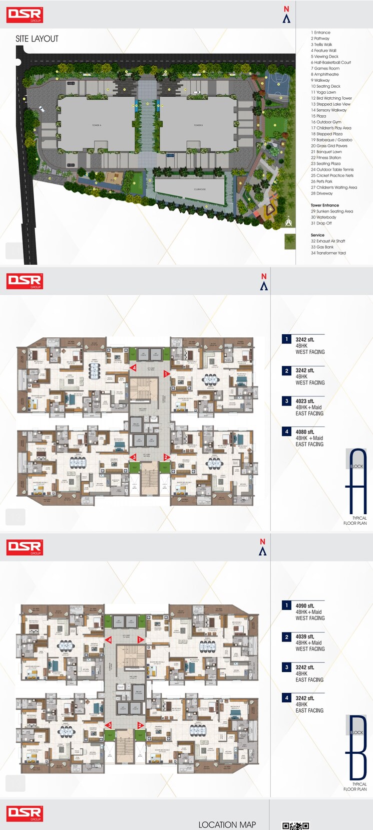 Floor Plan, dsr-valar 4 Bedroom 4090 Sq.Ft. Apartment In Kokapet Hyderabad 8448063
