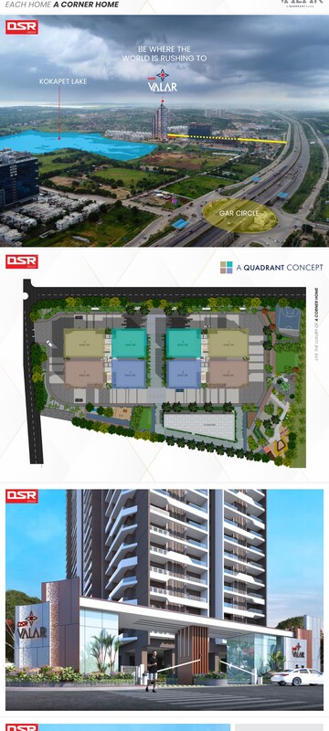 Master Plan in 4 BHK Apartment at DSR Valar, Kokapet – for Sale