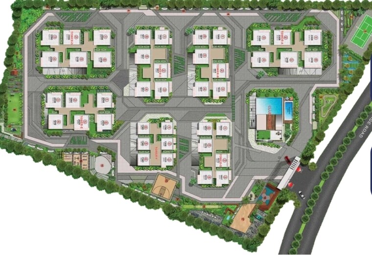 Master Plan, candeur-lakescape 3 Bedroom 1960 Sq.Ft. Apartment In Kondapur Hyderabad 8448136