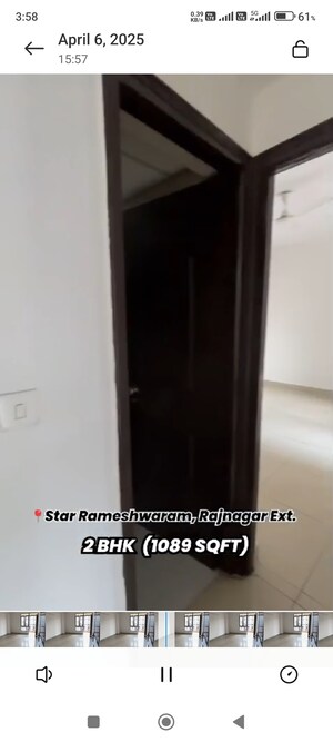 Master Bedroom in 2 BHK Apartment at Star Rameshwaram, Raj Nagar Extension – for Sale