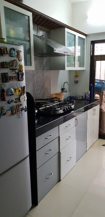 Kitchen in 3 BHK Apartment at Nav Indraprastha CHS, Mulund East – for Rent