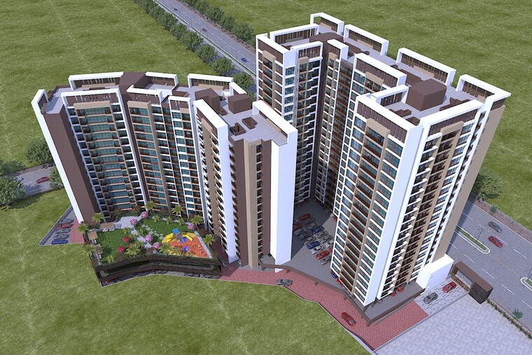 Exterior View, om-sai-city-dombivli 2 Bedroom 791 Sq.Ft. Apartment In Nilaje N V Thane 8448690