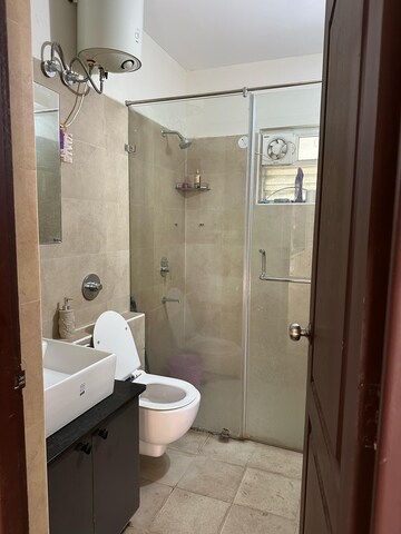 Bathroom in 3 BHK Apartment at SJR Blue Waters, Off Sarjapur Road – for Rent