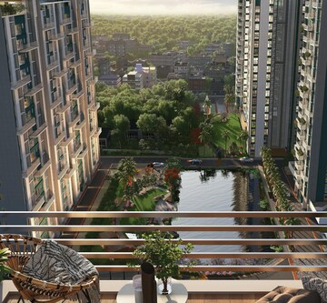 Balcony in 3 BHK Apartment at Godrej Blue, B L Saha Road – for Sale