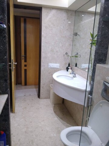 Bathroom in 4 BHK Apartment at Juhu Scheme, Juhu – for Rent