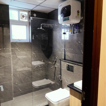 Bathroom in 3.5 BHK Apartment at Maya Green Lotus Utsav, International Airport Road – for Sale