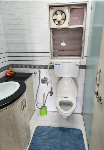 Bathroom in 2 BHK Apartment at Nancy Towers, Wanowrie – for Rent