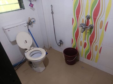 Bathroom in 1 BHK Apartment at Kopar Khairane Sector 20 – for Rent