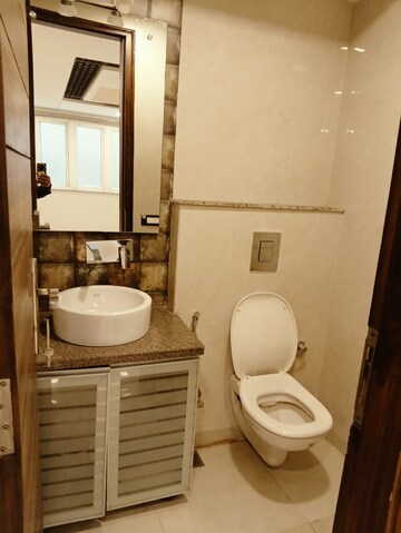 Bathroom in 4 BHK Builder Floor at Unitech South City II, Sector 50 – for Rent