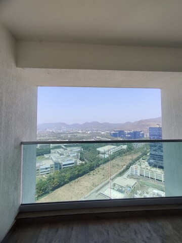 Balcony in 2 BHK Apartment at Aurum Q Residences, Ghansoli – for Rent