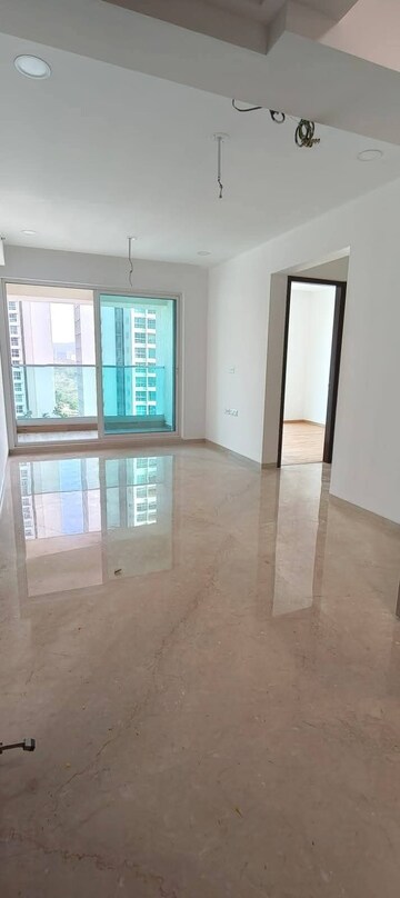 Living Room in 2 BHK Apartment at Aurum Q Residences, Ghansoli – for Rent