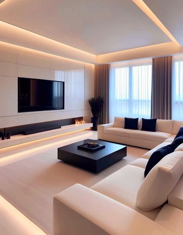 Living Room, igi airport area 3 Bedroom 1000 Sq.Ft. Apartment In Igi Airport Area Delhi 8449093