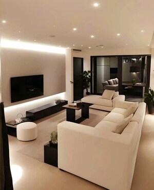 Living Room in 3 BHK Apartment at Igi Airport Area – for Sale