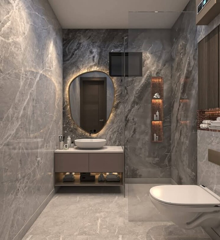 Bathroom, igi airport area 3 Bedroom 1000 Sq.Ft. Apartment In Igi Airport Area Delhi 8449093